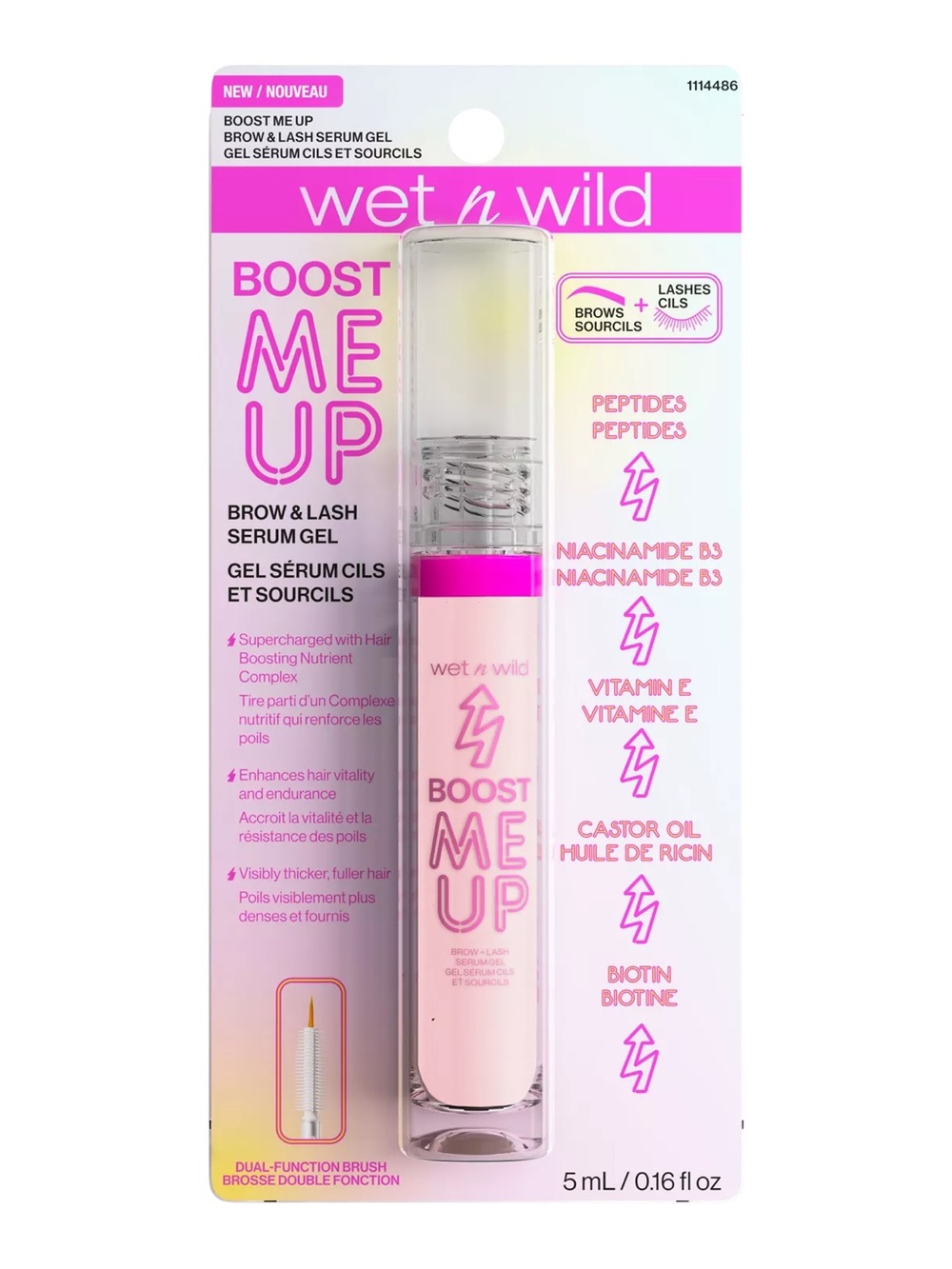 Wet n Wild Boost Me Up Brow & Lash Serum, NEW